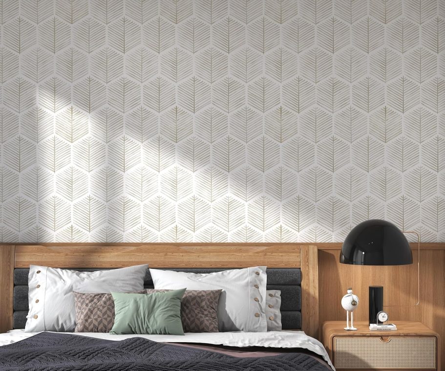 Modern Peel and Stick Wallpaper 17.3''×78.8'' Self Adhesive Wallpaper Boho Contact Paper Beige and White Geometric Wall Paper Removable Decorative Wallpapers for Bedroom Bathroom Cabinets Decor Vinyl - Image 6